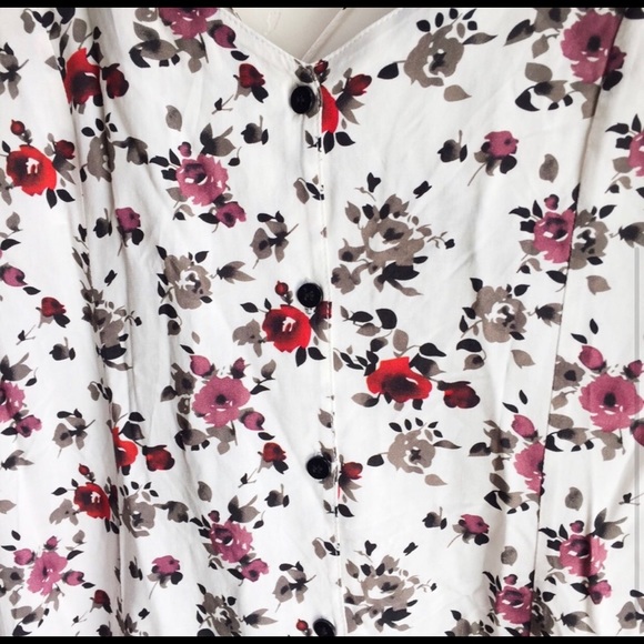 The Kooples - White Floral Silk Casual Romper - Picture 3 of 3